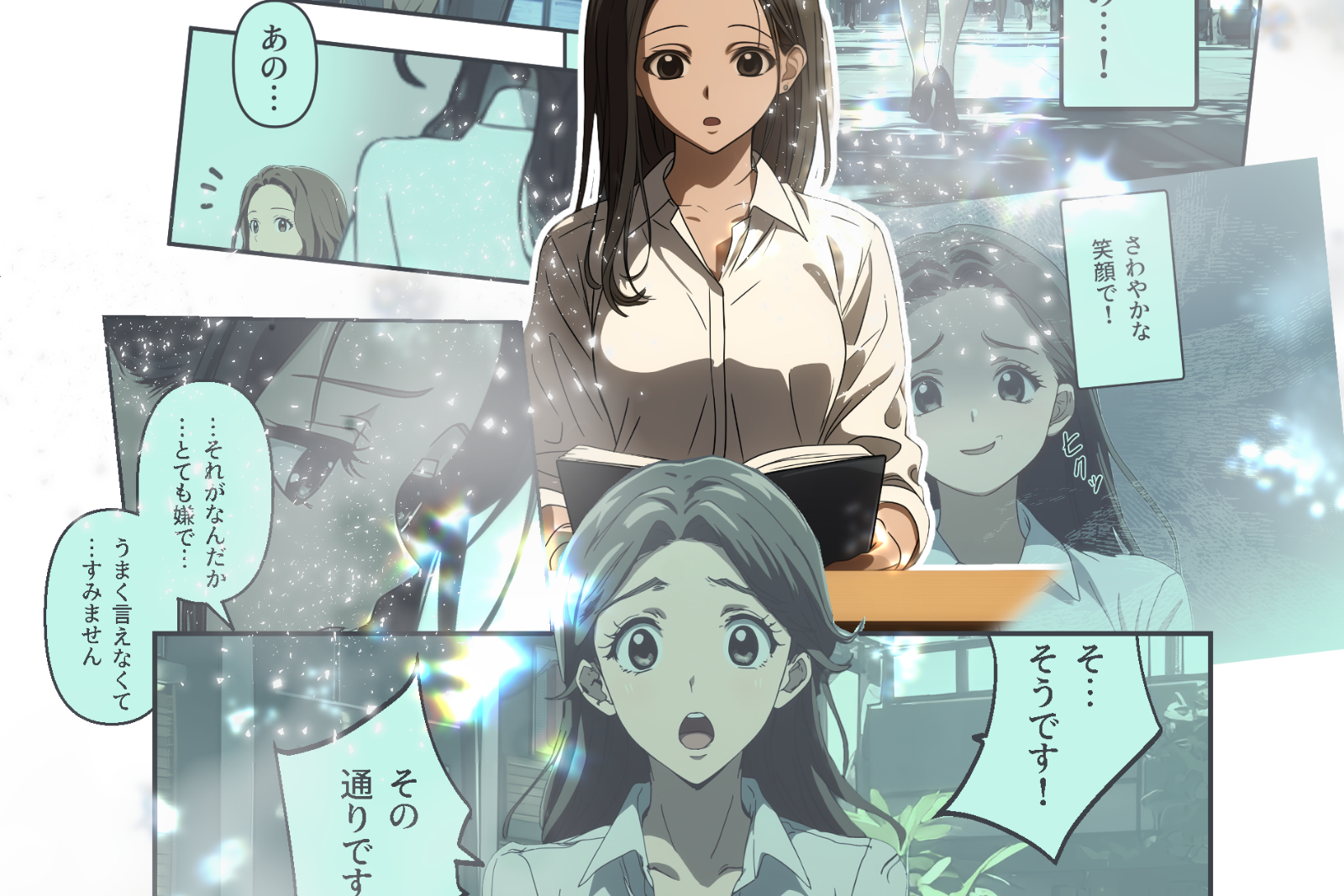 漫画でチラシ作成